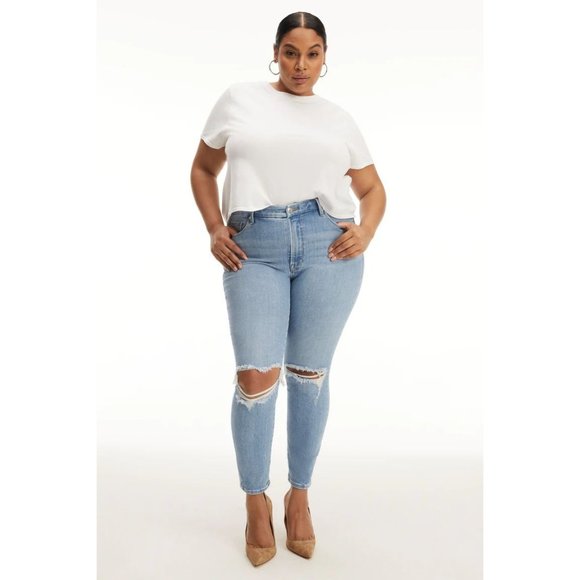 Good American Denim - Good American Good Legs Crop Skinny Jean Women's 22 Plus MSRP $139